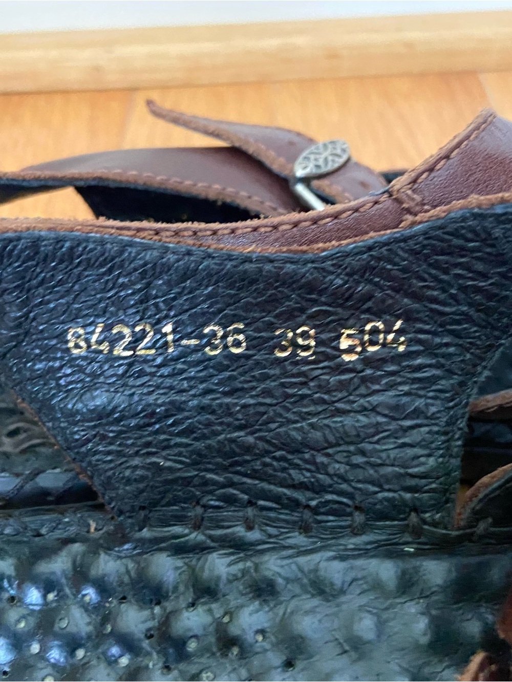 Josef Seibel Brown Leather Fisherman Sandals Womens Size 39/8.5 Coastal Rugged - Picture 11 of 12